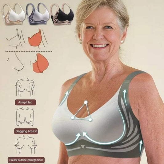 😍【Pachet de 2】Sutien dintr-o singură bucată, fără armătură, pentru femei❤️【40-85 kg】
