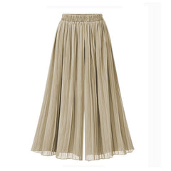 💖【M-6XL】Pantaloni decupați casual, plisați, cu picioare largi