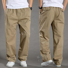 🔥【50-130KG】2026 noi pantaloni drepti casual pentru bărbați de mărime mare