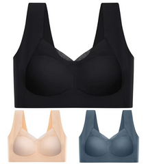 💥【Pachet de 3】【L-6XL】Sutien push-up de înaltă calitate, fără cusături, la modă și sexy, previne căderea