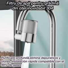 💧✨Filtru de apă pentru robinet din oțel inoxidabil 304 | Purificare profundă, îndepărtează sedimentele și mirosurile, instalare rapidă, compatibil cu 99% dintre robinete🚰
