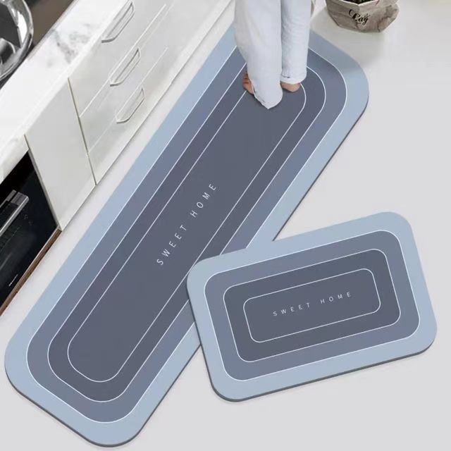【1 set de 2 bucăți: 40*60 + 40*120 cm】💥Covoraș antiderapant, absorbant🦶