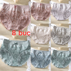 🔥【Cumpărați 4 primiți 4 gratuit】🔥Slip de damă cu talie înaltă, antibacteriană, absorbantă de umiditate