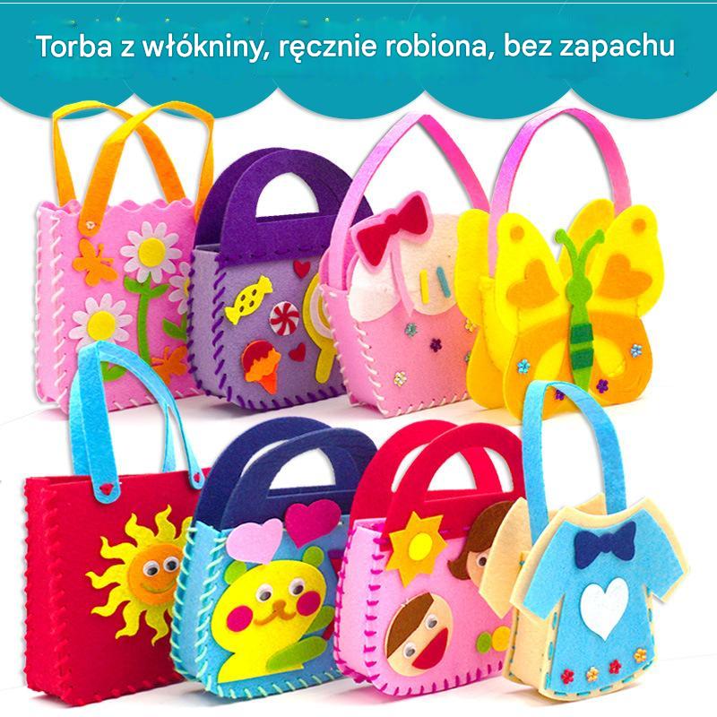 【Cumpără 10, primești 10 gratis】🎁Set de cusut DIY pentru copii din fetru, jucărie educativă pentru copii, include ace de siguranță și curele (2 seturi)
