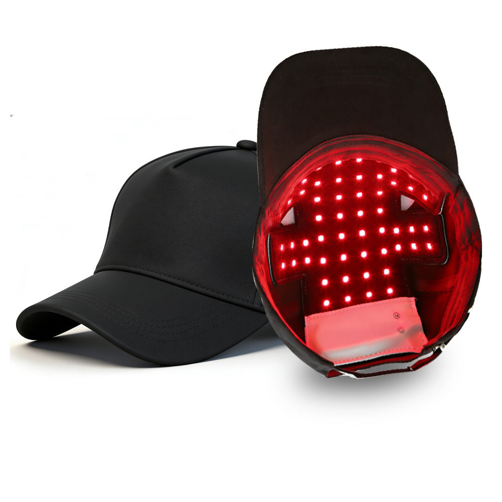 🧢 🔴Cască portabilă pentru terapie cu lumină pentru păr 🔋 Baterie încorporată ✨ Pentru bărbați și femei