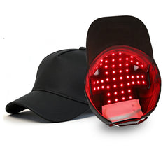 🧢 🔴Cască portabilă pentru terapie cu lumină pentru păr 🔋 Baterie încorporată ✨ Pentru bărbați și femei
