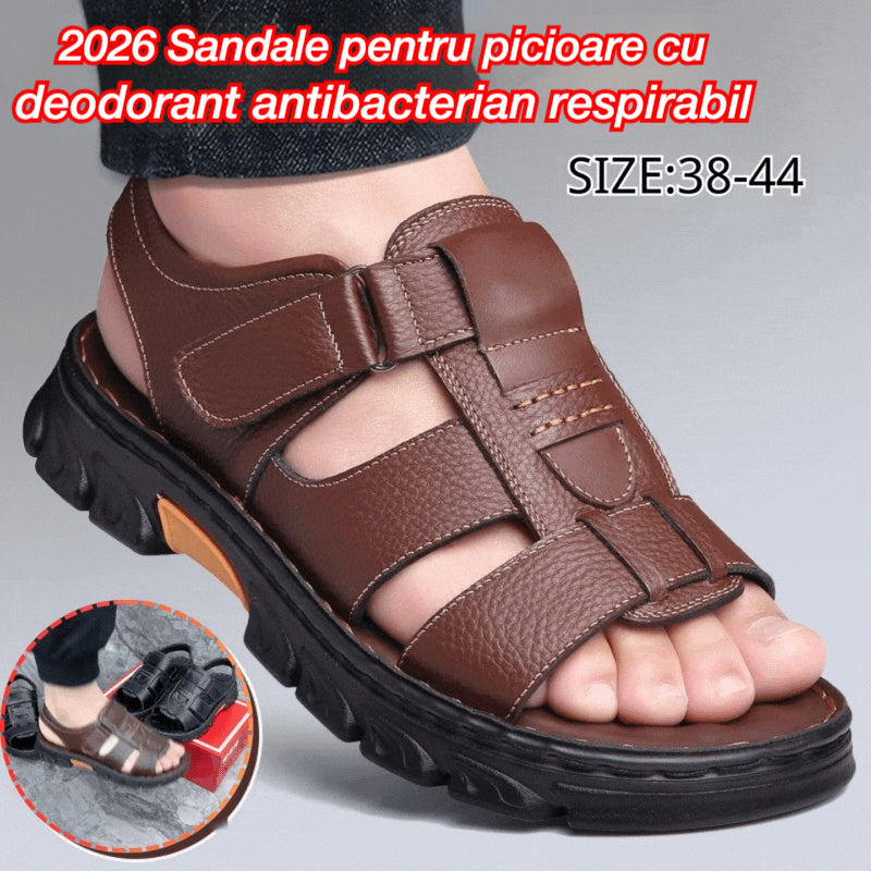 【Plată la livrare】 Sandale casual din piele pentru bărbați
