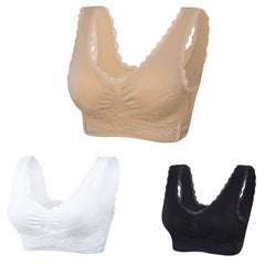 🔥Ofertă specială 💎【Pachet 3】 Sutien confortabil cu dantelă în față