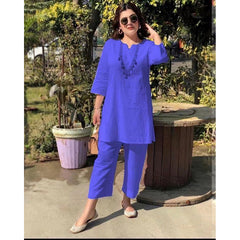 🔥【Top + Pantaloni】2026 costum casual pentru femei din bumbac și in, în stil etnic