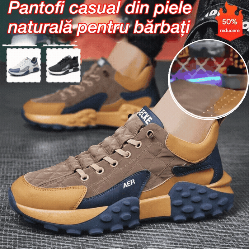 🔥【Produse cu vânzări fierbinți】Pantofi casual din piele Tommy Hilfiger® 2026 pentru bărbați