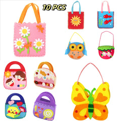 【Cumpără 10, primești 10 gratis】🎁Set de cusut DIY pentru copii din fetru, jucărie educativă pentru copii, include ace de siguranță și curele (2 seturi)