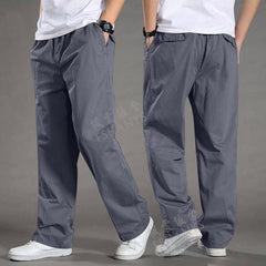 🔥【50-130KG】2026 noi pantaloni drepti casual pentru bărbați de mărime mare