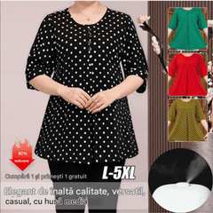 💞[L-5XL] 2026 Camasa noua cu imprimeu cu buline de toamna