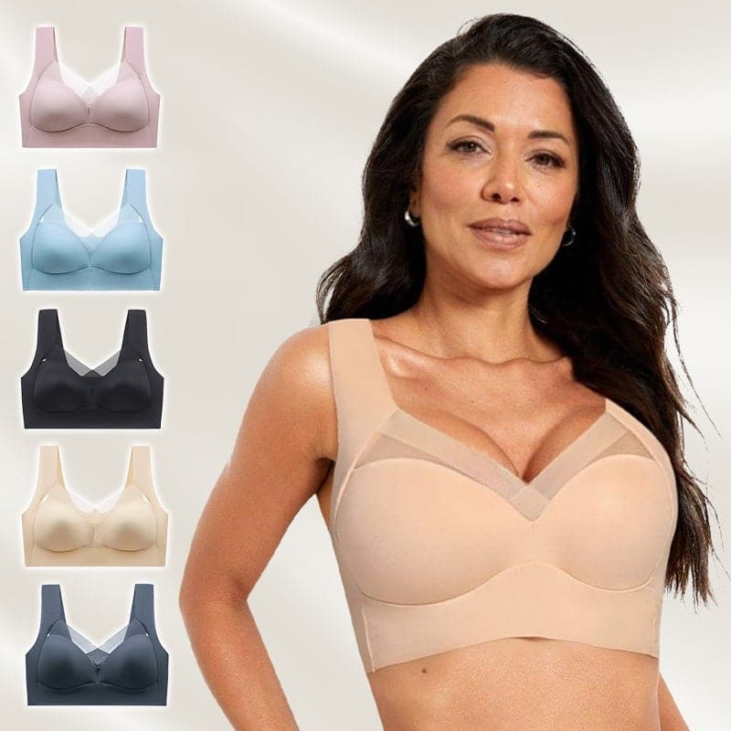 💥【Pachet de 3】【L-6XL】Sutien push-up de înaltă calitate, fără cusături, la modă și sexy, previne căderea