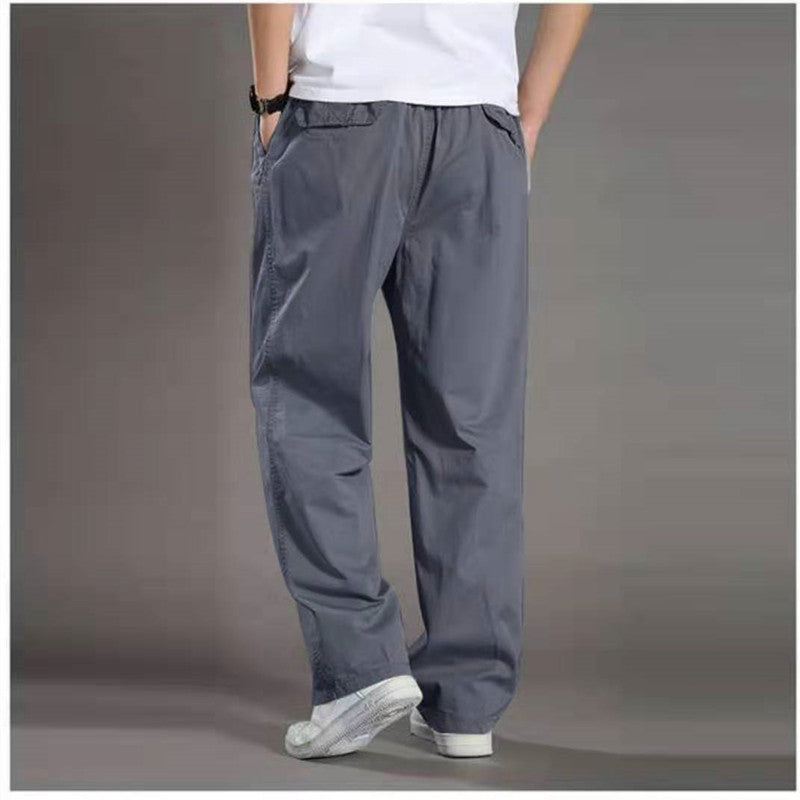 🔥【50-130KG】2026 noi pantaloni drepti casual pentru bărbați de mărime mare