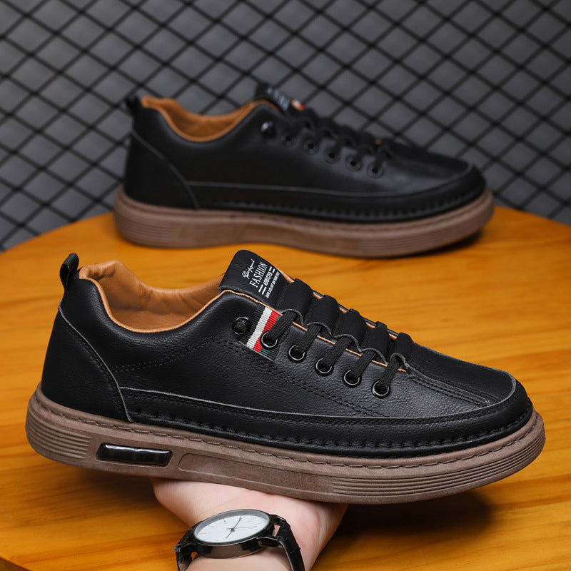 👞【38-44】2026 pantofi sport casual pentru bărbați, din piele naturală, cu talpă moale, antiderapantă, respirabilă