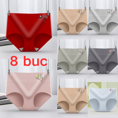 【8 buc】Chiloți din bumbac fără cusături, antibacterieni【40-85 kg】