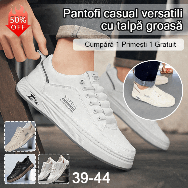🔥💯🔥[39-44] Pantofi sport din piele rezistentă la apă și murdărie, cu talpă moale pentru confort maxim