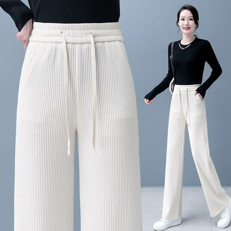 【40-110kg】Pantaloni noi, elastici, cu croi larg, pentru femei