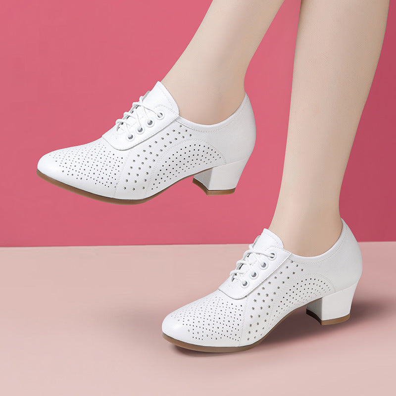 🔥【Vânzare fierbinte】👠【34~41】2026 Toamna Nouă doamnelor pantofi din piele pantofi de dans