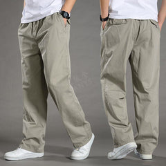 🔥【50-130KG】2026 noi pantaloni drepti casual pentru bărbați de mărime mare
