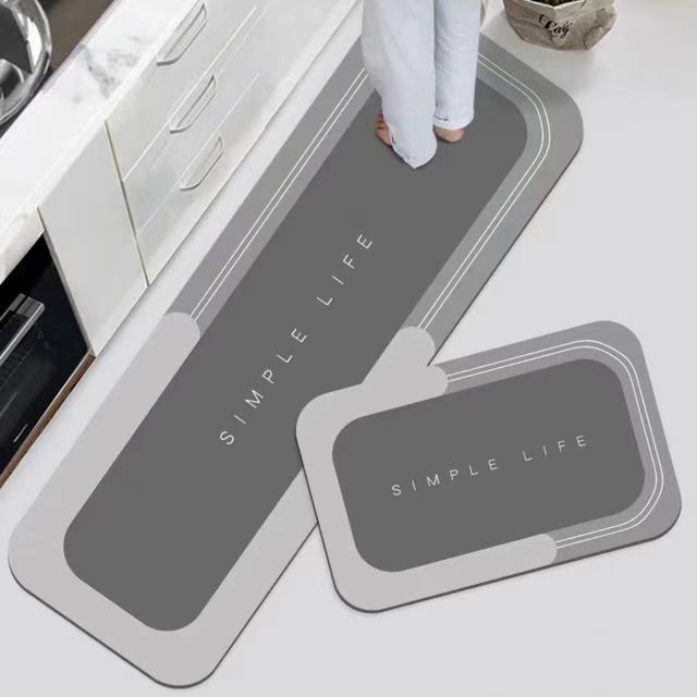 【1 set de 2 bucăți: 40*60 + 40*120 cm】💥Covoraș antiderapant, absorbant🦶