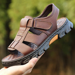 【Plată la livrare】 Sandale casual din piele pentru bărbați