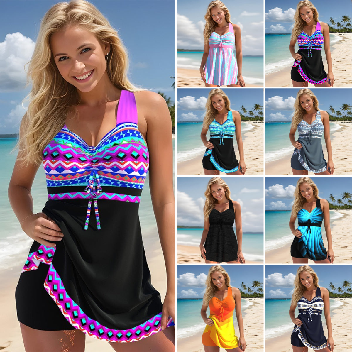 🏊‍♀️👙【Ofertă limitată în timpSet costume de baie imprimat pentru femei, înaltă calitate, la modă, vara 2026【S-5XL】