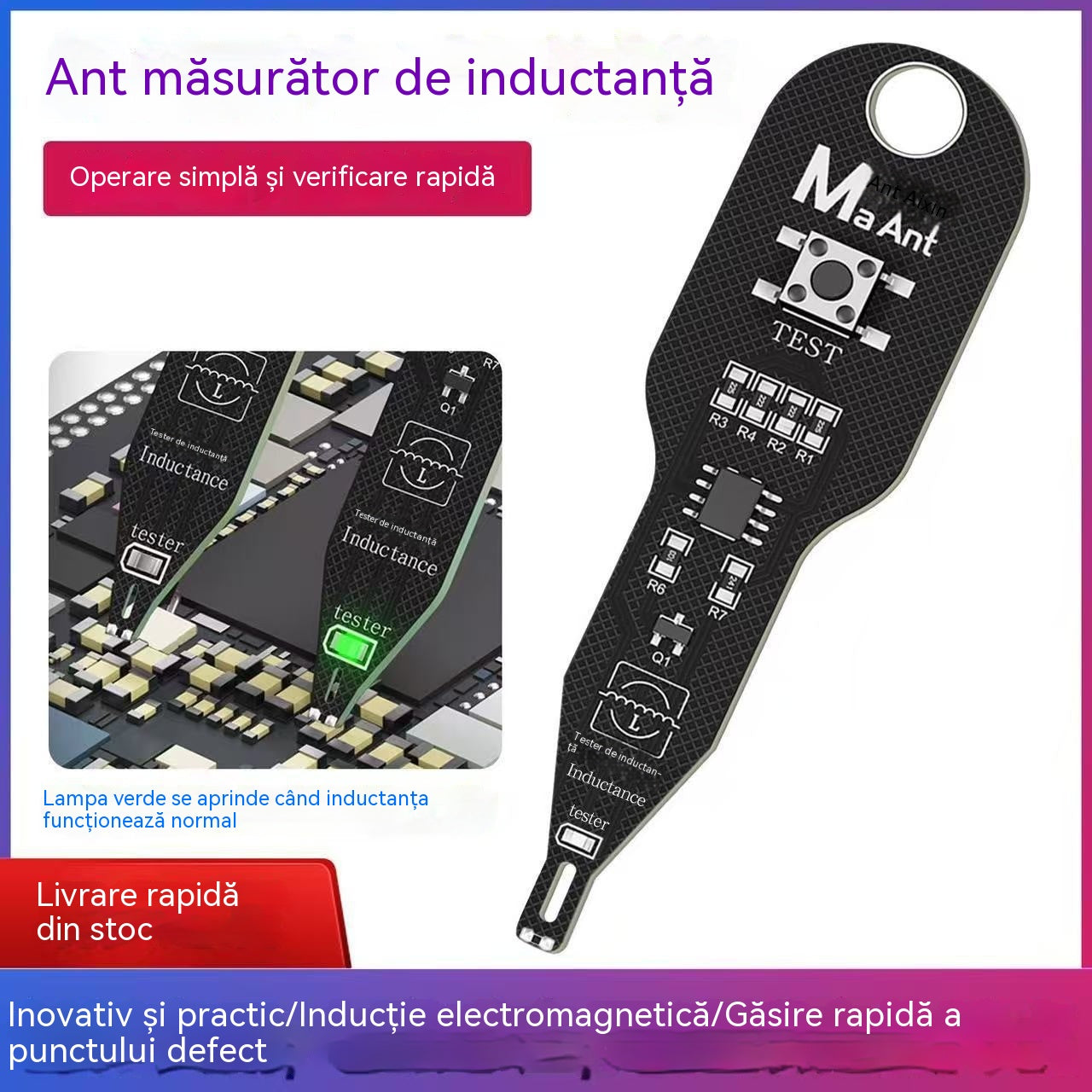 🔥【2 bucăți】Detector inductiv de înaltă precizie pentru defectele plăcii de bază: un instrument important pentru localizarea și detectarea defectelor electromagnetice la telefoanele mobile.