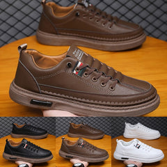 👞【38-44】2026 pantofi sport casual pentru bărbați, din piele naturală, cu talpă moale, antiderapantă, respirabilă