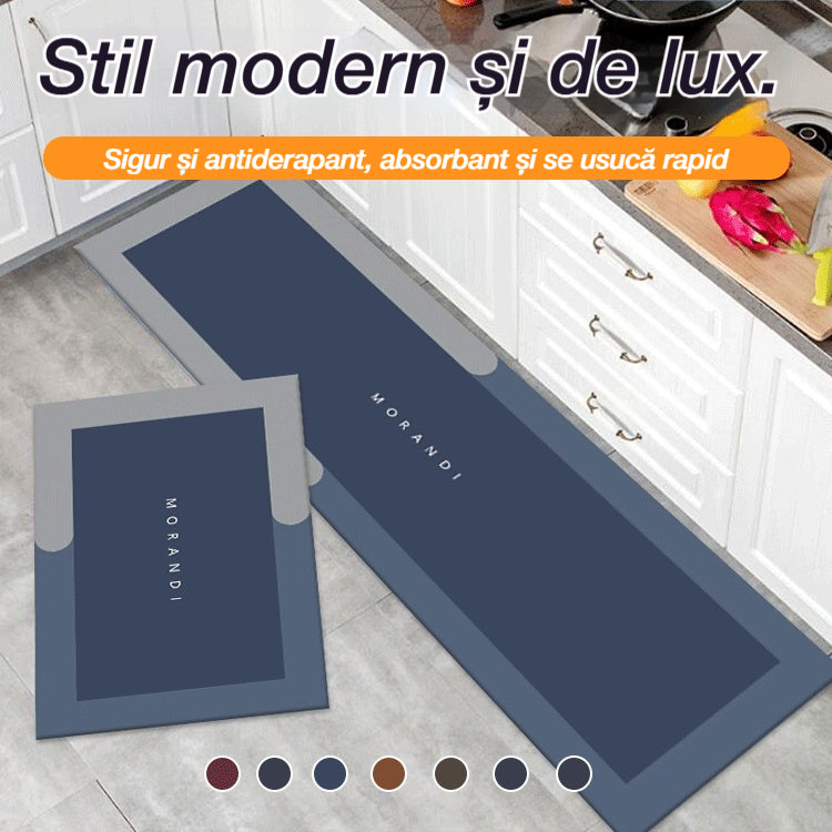 【1 set de 2 bucăți: 40*60 + 40*120 cm】💥Covoraș antiderapant, absorbant🦶