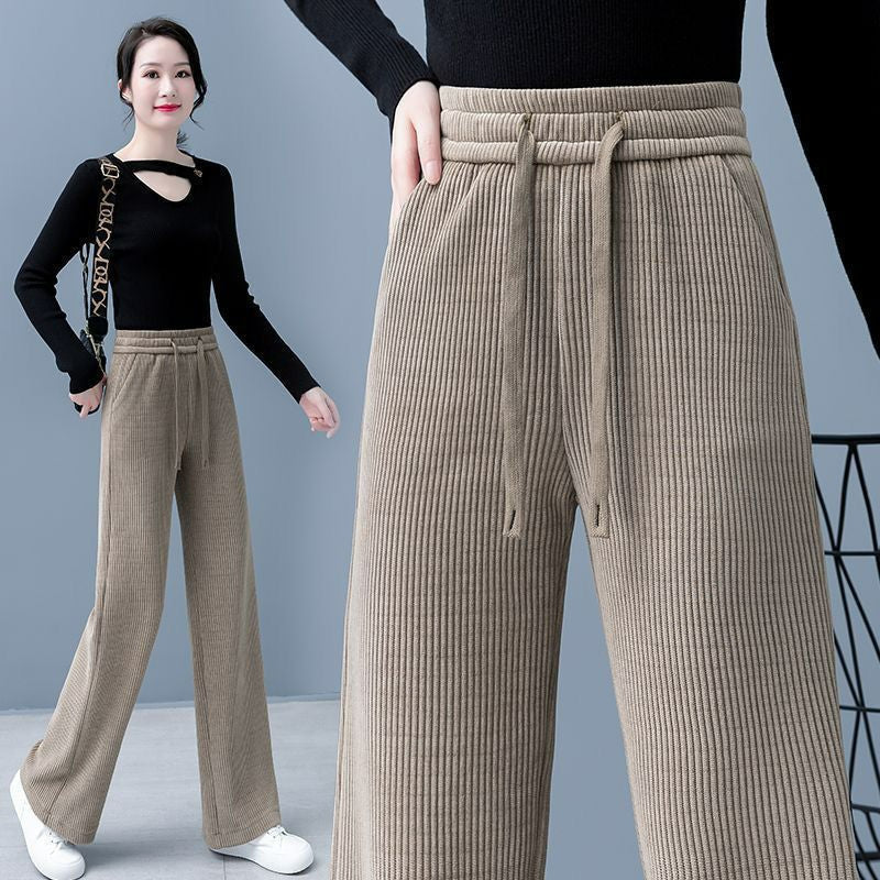 【40-110kg】Pantaloni noi, elastici, cu croi larg, pentru femei