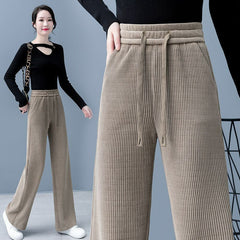 【40-110kg】Pantaloni noi, elastici, cu croi larg, pentru femei