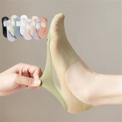 🧦【9 perechi】 Șosete invizibile, super subțiri, superficiale, din silicon antiderapante pentru femei
