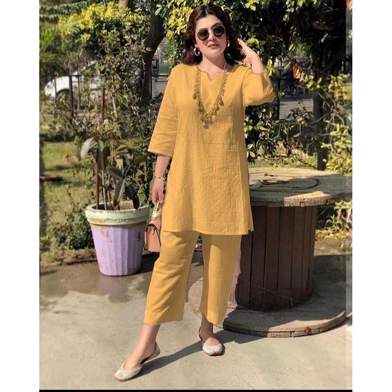 🔥【Top + Pantaloni】2026 costum casual pentru femei din bumbac și in, în stil etnic
