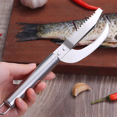 🍲Cumpărați 1 și primiți 1 gratuit🐟 Cuțit multifuncțional din oțel inoxidabil pentru răzuire eficientă a solzilor de pește【Ofertă de 2 bucăți】