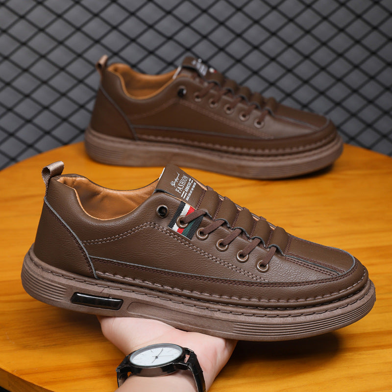 👞【38-44】2026 pantofi sport casual pentru bărbați, din piele naturală, cu talpă moale, antiderapantă, respirabilă