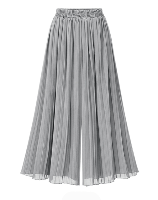 💖【M-6XL】Pantaloni decupați casual, plisați, cu picioare largi