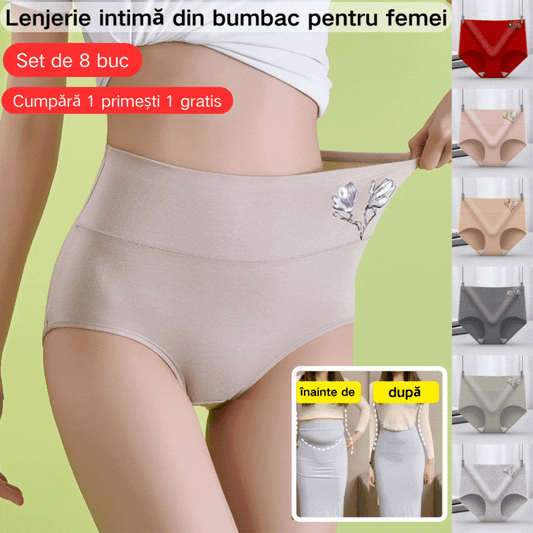 【8 buc】Chiloți din bumbac fără cusături, antibacterieni【40-85 kg】