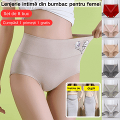 【8 buc】Chiloți din bumbac fără cusături, antibacterieni【40-85 kg】