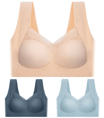 💥【Pachet de 3】【L-6XL】Sutien push-up de înaltă calitate, fără cusături, la modă și sexy, previne căderea