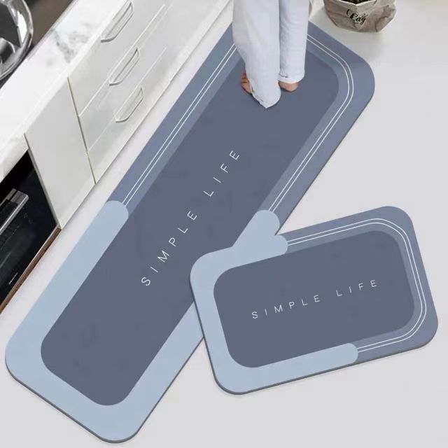 【1 set de 2 bucăți: 40*60 + 40*120 cm】💥Covoraș antiderapant, absorbant🦶