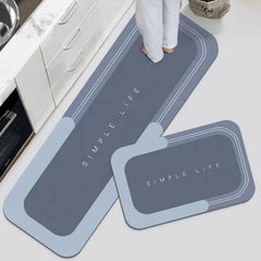 【1 set de 2 bucăți: 40*60 + 40*120 cm】💥Covoraș antiderapant, absorbant🦶