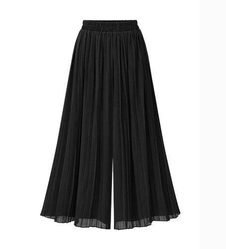 💖【M-6XL】Pantaloni decupați casual, plisați, cu picioare largi