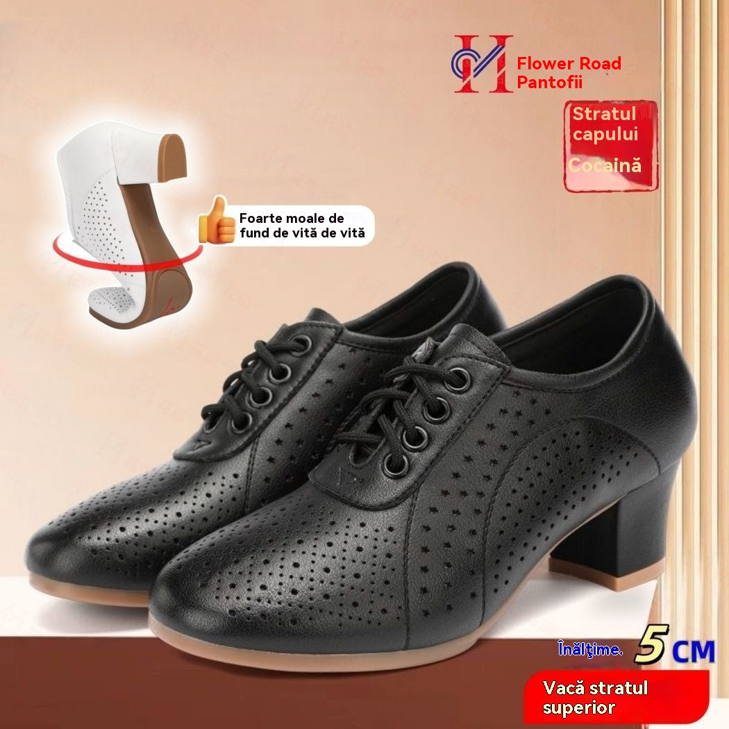 🔥【Vânzare fierbinte】👠【34~41】2026 Toamna Nouă doamnelor pantofi din piele pantofi de dans
